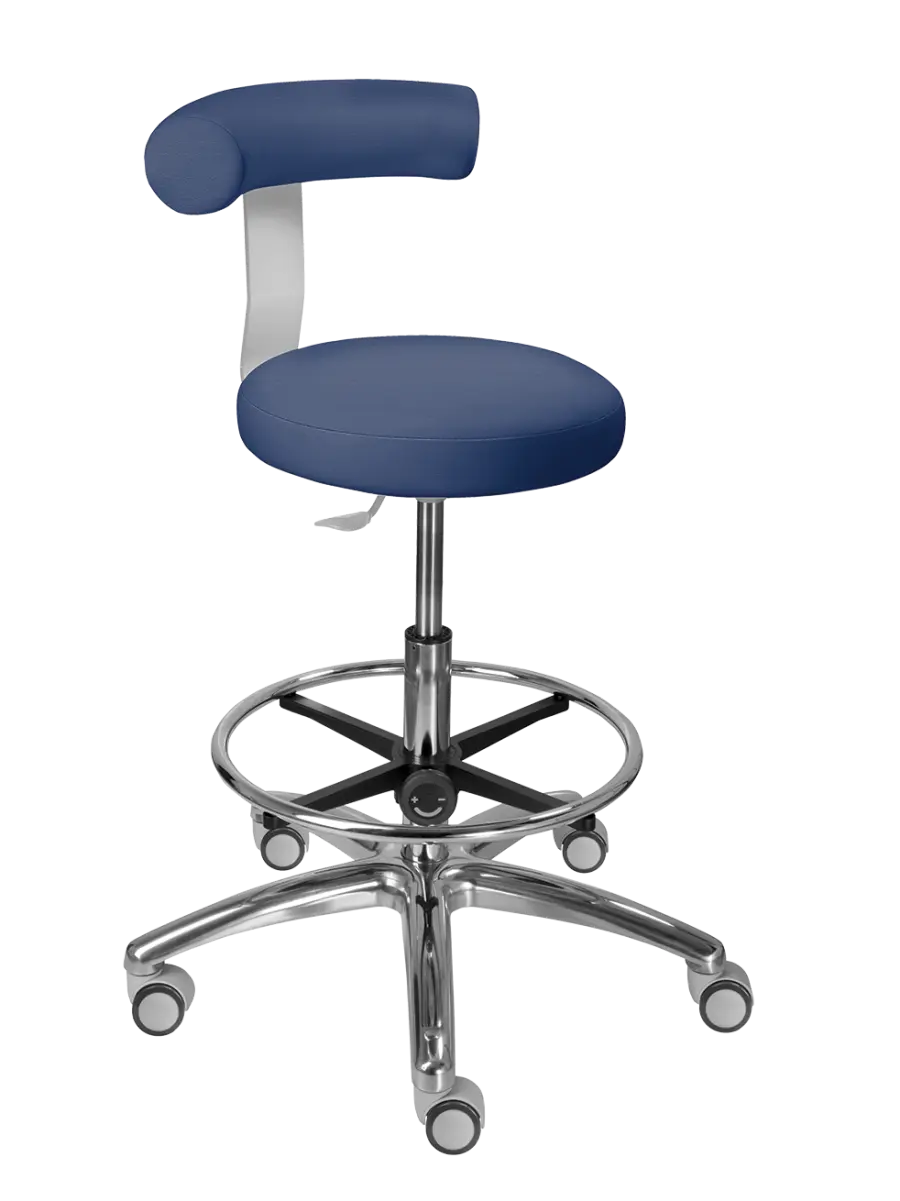 LZ83 G DENT židle lékařská, SILVERTEX - koženka modrá 30512